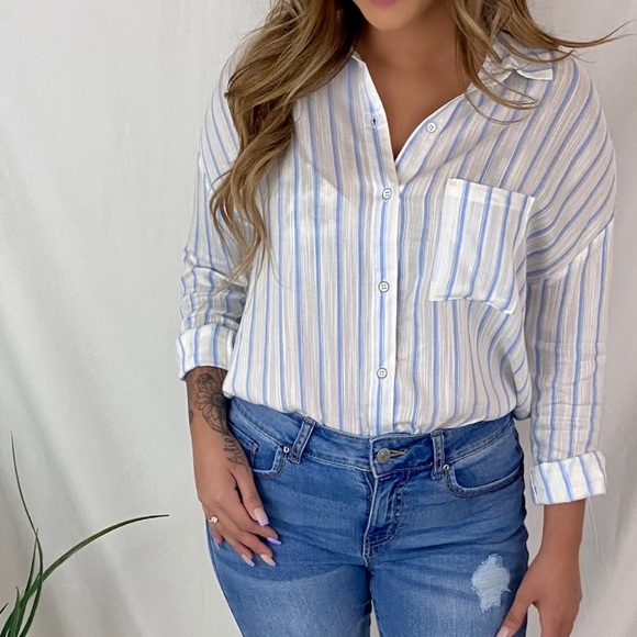 Stripped Button Down - Picture 2 of 6